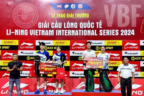 Việt Nam giành ngôi vô địch đôi nam nữ tại Giải Cầu lông quốc tế Li-Ning 2024
