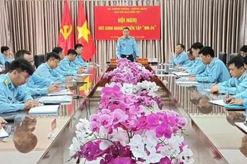 Quân chủng Phòng không - Không quân rút kinh nghiệm diễn tập MB-24