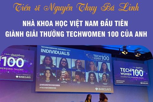 Tiến sĩ Nguyễn Thụy Bá Linh - Nhà khoa học Việt Nam đầu tiên giành Giải thưởng TechWomen 100 của Anh