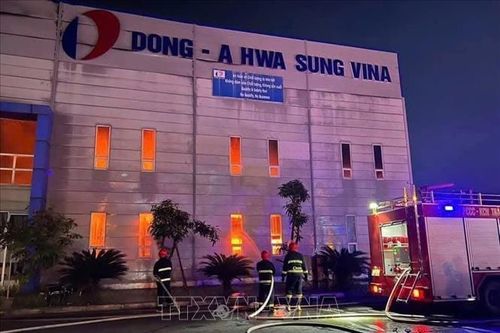 Hải Phòng: Hỏa hoạn thiêu rụi hàng ngàn m2 nhà xưởng tại Khu công nghiệp Tràng Duệ