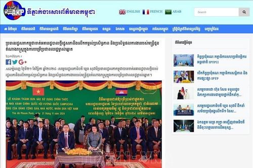 Truyền thông Campuchia ca ngợi chuyến thăm của Chủ tịch Quốc hội Trần Thanh Mẫn