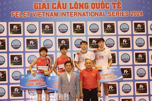 Chung kết và trao thưởng Giải Cầu lông quốc tế 'FELET VietNam International Series 2024'