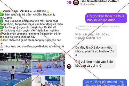 Công an Hà Nội cảnh báo lừa đảo giả mạo 'Liên đoàn Pickleball Việt Nam' trên mạng xã hội