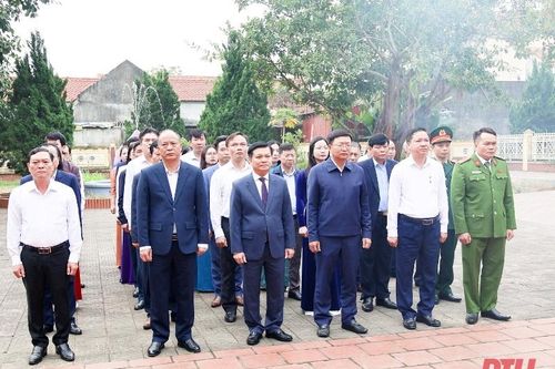 Thị xã Nghi Sơn dâng hương kỷ niệm 94 năm Ngày thành lập Chi bộ Cộng sản đầu tiên