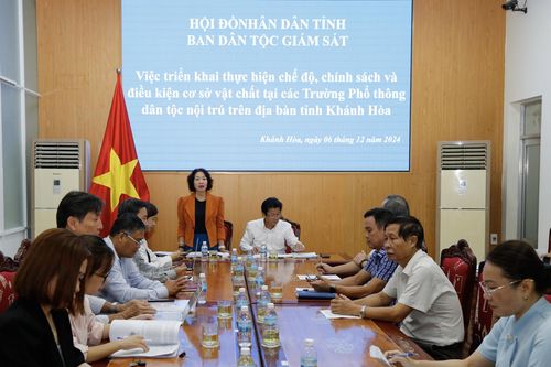 Ban Dân tộc HĐND tỉnh Khánh Hòa: Giám sát việc thực hiện chế độ, chính sách và điều kiện cơ sở vật chất tại các trường phổ thông dân tộc nội trú