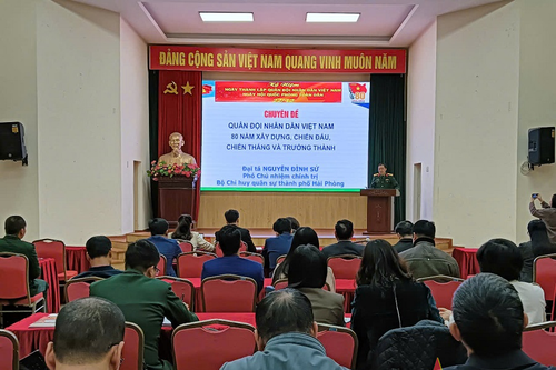 Hội nghị báo cáo viên Thành ủy Hải Phòng tháng 12-2024