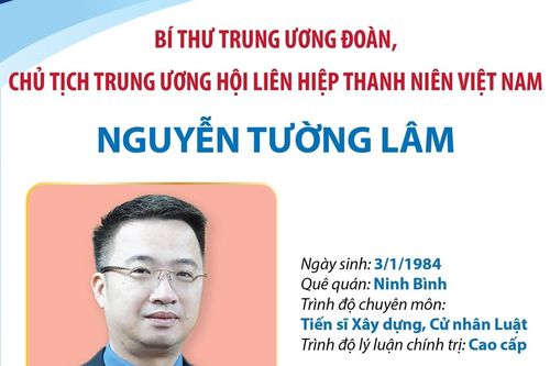 Bí thư Trung ương Đoàn, Chủ tịch Trung ương Hội LHTN Việt Nam Nguyễn Tường Lâm