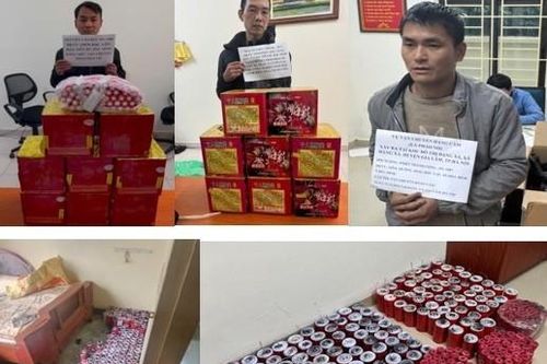 Công an huyện Gia Lâm liên tiếp phá 3 vụ sản xuất, vận chuyển, thu giữ thu gần 1,3 tạ pháo