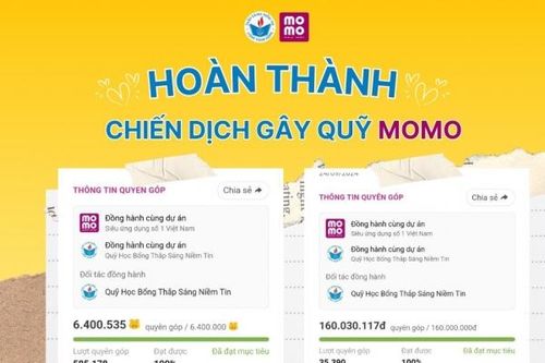 Quỹ Thắp Sáng Niềm Tin: Hoàn thành chiến dịch gây quỹ trên MoMo đợt 2
