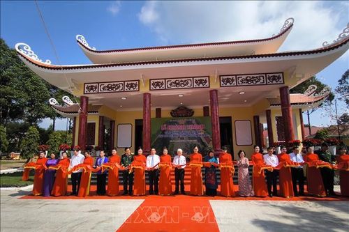 Khánh thành công trình trùng tu, tôn tạo Khu lưu niệm Nữ tướng Nguyễn Thị Định