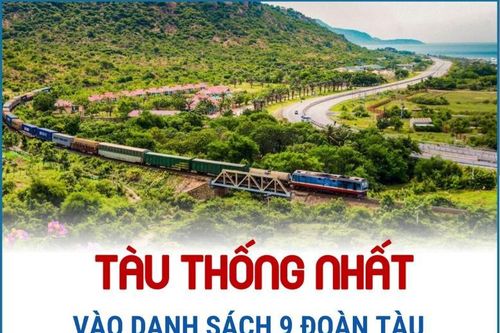 Tàu Thống Nhất vào danh sách 9 đoàn tàu đáng trải nghiệm 2025