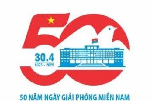 Triển khai chính thức mẫu biểu trưng 'Kỷ niệm 50 năm Ngày Giải phóng miền Nam, thống nhất đất nước'