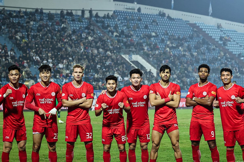 Vòng 10 V-League: Thể Công-Viettel giành 3 điểm trên sân Nam Định