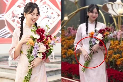 Mai Ngọc lộ bụng bầu được khen ngoại hình ngày càng xinh