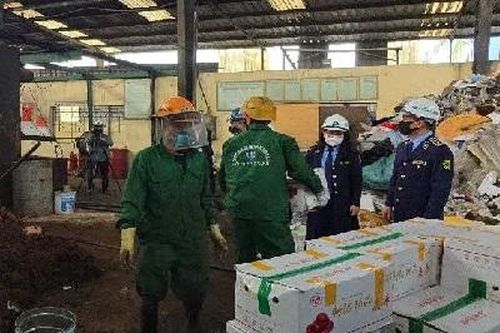 Hải Dương: Ngăn chặn hơn 1,4 tấn táo đỏ khô nhập lậu đã biến chất