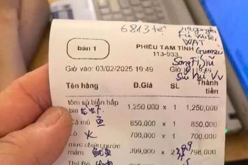 Xác minh quán ăn ở Nha Trang bán cơm trắng 250.000, rau muống xào 500.000 đồng
