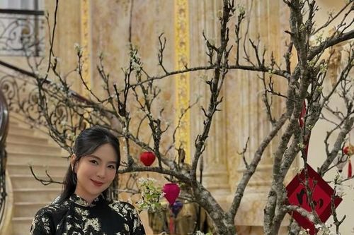 Mai Ngọc khoe ảnh Tết, chi tiết cho thấy nhà chồng cực hoành tráng