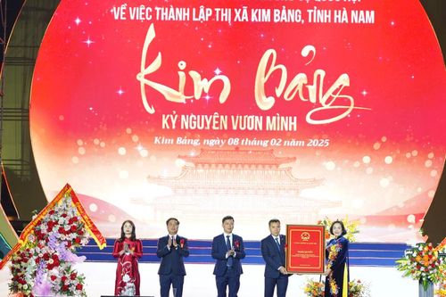 Hà Nam: Công bố Nghị quyết thành lập thị xã Kim Bảng