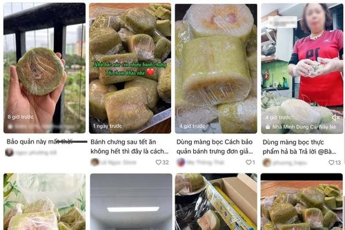 Trend trữ bánh chưng nở rộ, màng bọc thực phẩm có an toàn?