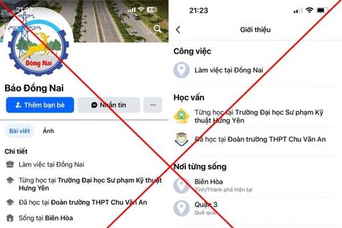 Cảnh báo fanpage giả mạo Báo Đồng Nai để đăng thông tin 'câu view'