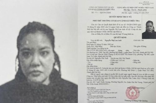 Công an Hà Nội truy nã đôi nam nữ về tội cướp tài sản