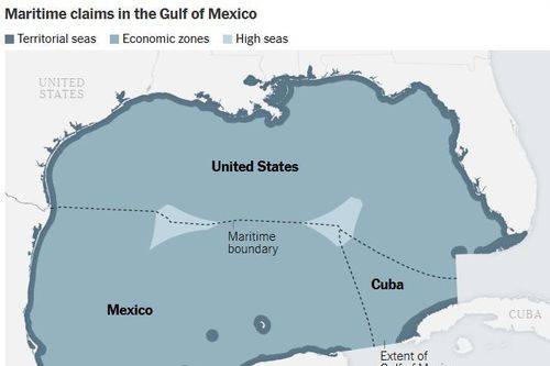 Mỹ đã đổi tên Vịnh Mexico, nhưng thực tế ai đang kiểm soát vịnh này?