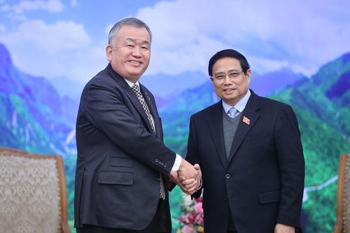 Thủ tướng Phạm Minh Chính tiếp Chủ tịch tập đoàn vận tải hàng đầu Nhật Bản