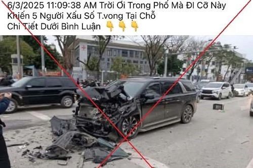 Sẽ xử lý nghiêm người đưa thông tin sai về vụ tai nạn giao thông làm 5 người tử vong ở Tây Hồ