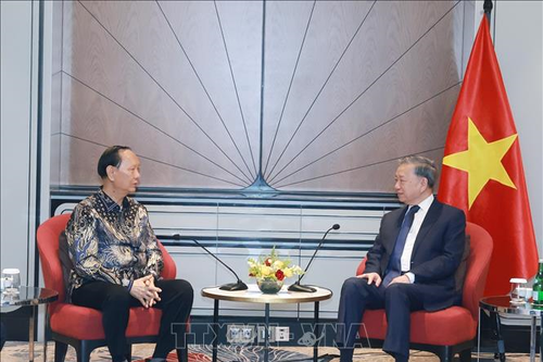 Tổng Bí thư Tô Lâm tiếp lãnh đạo các tập đoàn, doanh nghiệp lớn của Indonesia