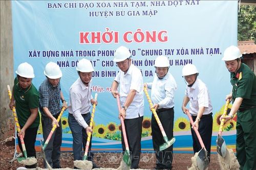 Xóa nhà tạm: Xây dựng nhiều nhà mới tại huyện biên giới Bù Gia Mập