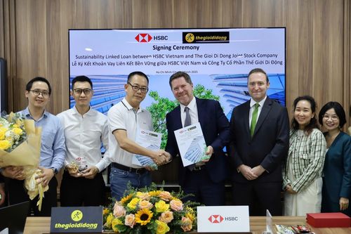 HSBC và Thế Giới Di Động ký kết tín dụng thương mại liên kết bền vững