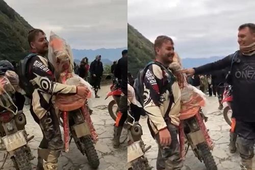 Khách Tây chở ngựa vàng mã phượt Việt Nam, còn chăm sóc 'bạn đồng hành' theo cách không ai ngờ