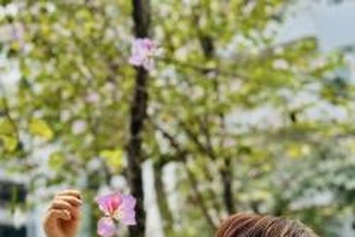 Diễm Quỳnh rạng rỡ chụp cùng hoa ban, Ốc Thanh Vân nhan sắc mặn mà