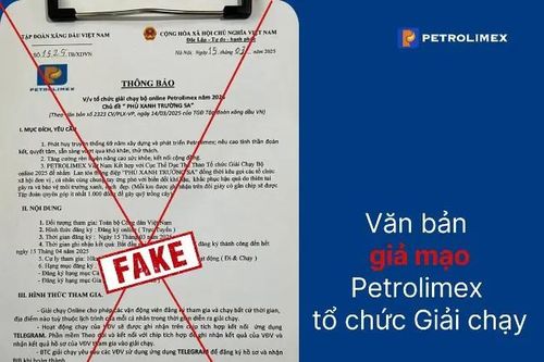 Tập đoàn Xăng dầu Việt Nam cảnh báo thông tin giả về giải chạy bộ
