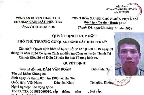 Công an Hà Nội truy nã đối tượng trốn thi hành án