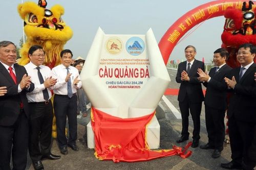 Thông xe kỹ thuật cầu Quảng Đà nối Quảng Nam và Đà Nẵng