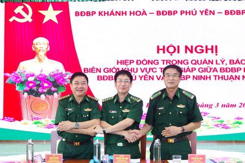 Bộ đội Biên phòng 3 tỉnh: Khánh Hòa, Phú Yên và Ninh Thuận ký kết kế hoạch hiệp đồng năm 2025