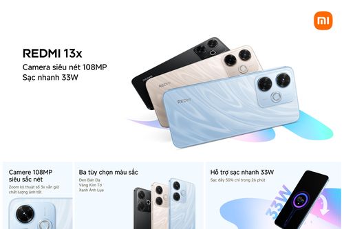 Ra mắt Redmi 13x: Camera 108MP, giá chỉ hơn 4 triệu đồng