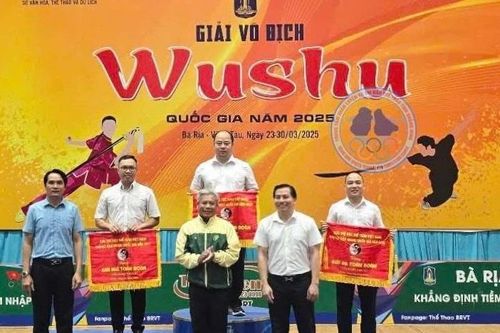 Võ sỹ wushu TPHCM xếp thứ nhì giải vô địch quốc gia 2025