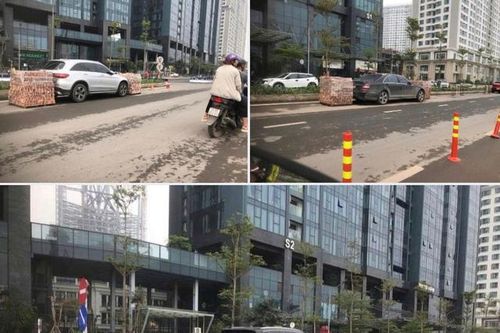 Xếp gạch chặn ô tô ở Hà Nội, coi chừng bị xử lý hình sự