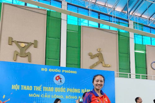 Nữ quân nhân vững chuyên môn, giỏi thể thao