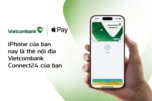 Vietcombank giới thiệu Apple Pay đến chủ thẻ nội địa Vietcombank Connect24