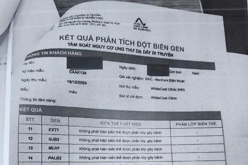 Phòng khám có dấu hiệu giả mạo giấy xét nghiệm tầm soát nguy cơ ung thư