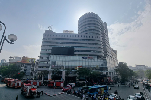 Hà Nội: Cháy tòa nhà Viet Tower số 1 Thái Hà, đang xác định thiệt hại