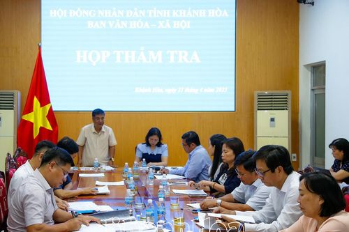 Ban Văn hóa - Xã hội HĐND tỉnh thẩm tra nội dung UBND tỉnh sẽ trình tại kỳ họp chuyên đề HĐND tỉnh khóa VII