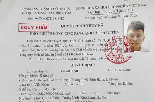 Truy nã nguy hiểm nam thanh niên 18 tuổi