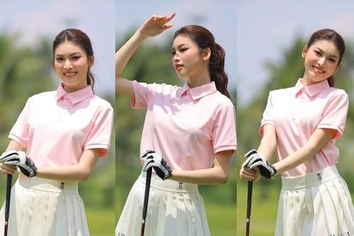 Á hậu Ngọc Thảo rạng ngời tại buổi khai mạc giải 'Tiền Phong Golf Championship - Non sông một dải'