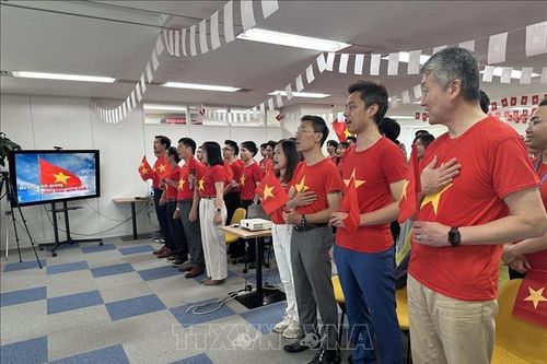 Người Việt Nam tại Nhật Bản xúc động theo dõi Lễ kỷ niệm 50 năm thống nhất đất nước