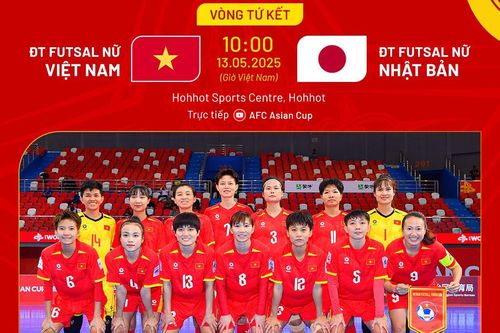 Đội tuyển futsal nữ Việt Nam quyết đánh bại Nhật Bản