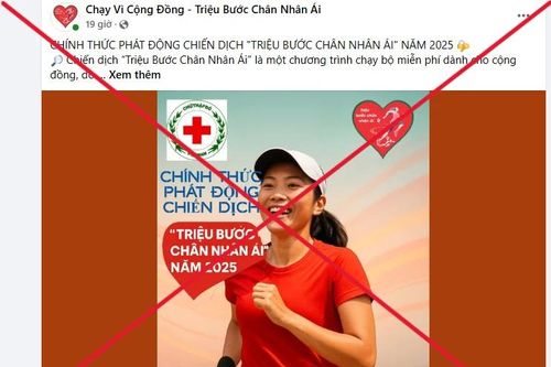 Mạo danh Chiến dịch 'Triệu bước chân nhân ái' để lừa đảo
